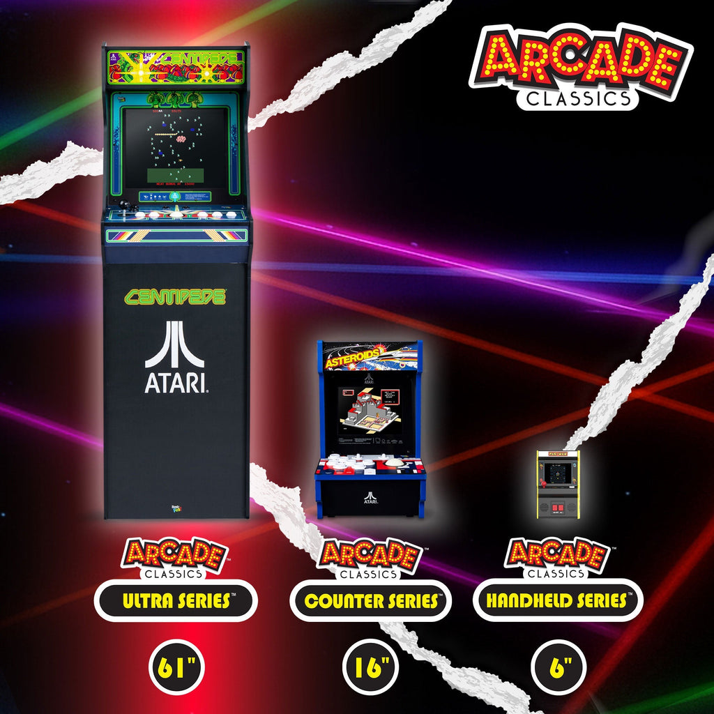 Atari Asteroids Counter Series Arcade Game with 8 Inch Screen
