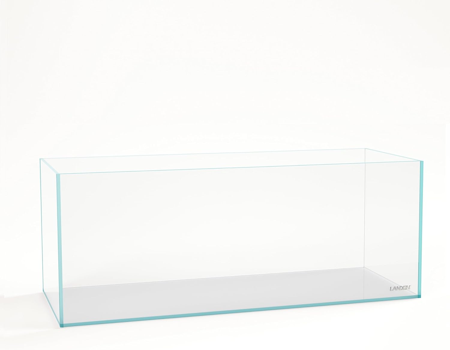 60P 16 Gallon Rimless Low Iron Aquarium Tank, 23.6" W × 11.8" D × 14.2" H (60cm x 30cm x 36cm) 6mm Thickness with Nano Foam Leveling Mat