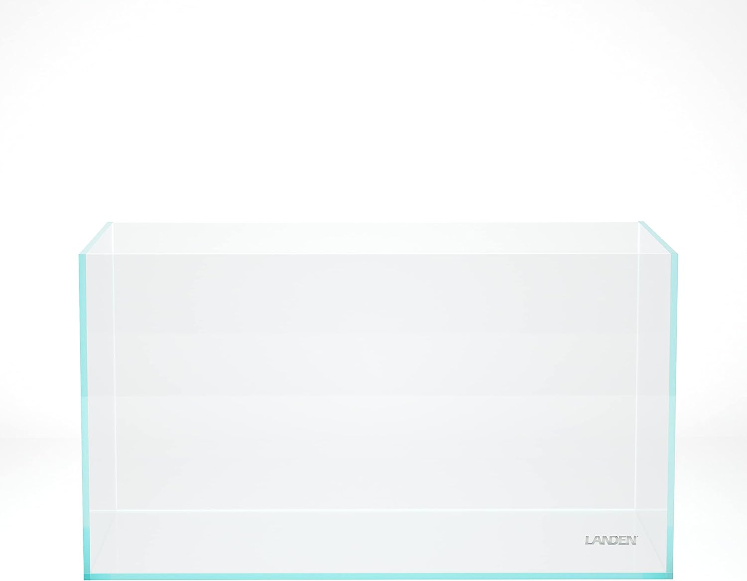 60P 16 Gallon Rimless Low Iron Aquarium Tank, 23.6" W × 11.8" D × 14.2" H (60cm x 30cm x 36cm) 6mm Thickness with Nano Foam Leveling Mat