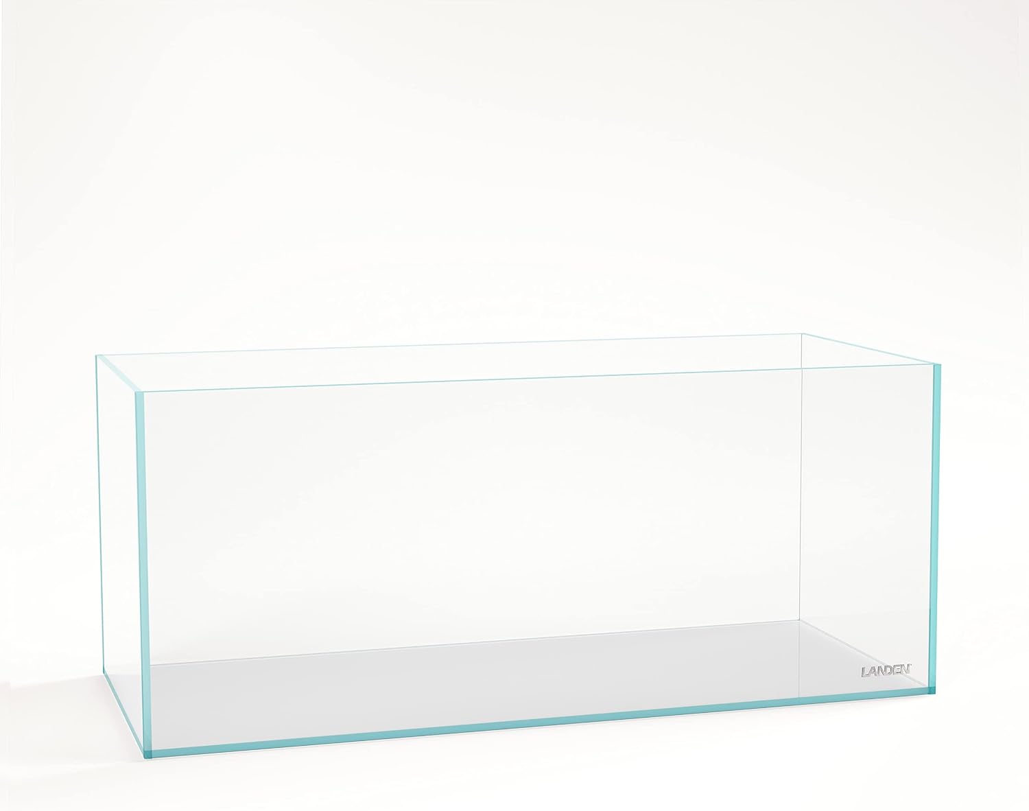 60P 16 Gallon Rimless Low Iron Aquarium Tank, 23.6" W × 11.8" D × 14.2" H (60cm x 30cm x 36cm) 6mm Thickness with Nano Foam Leveling Mat