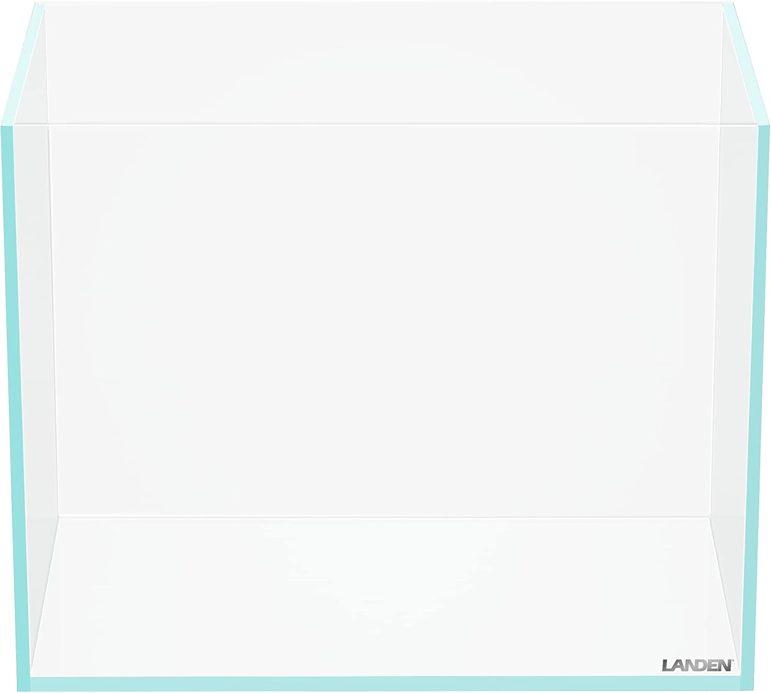 60P 16 Gallon Rimless Low Iron Aquarium Tank, 23.6" W × 11.8" D × 14.2" H (60cm x 30cm x 36cm) 6mm Thickness with Nano Foam Leveling Mat