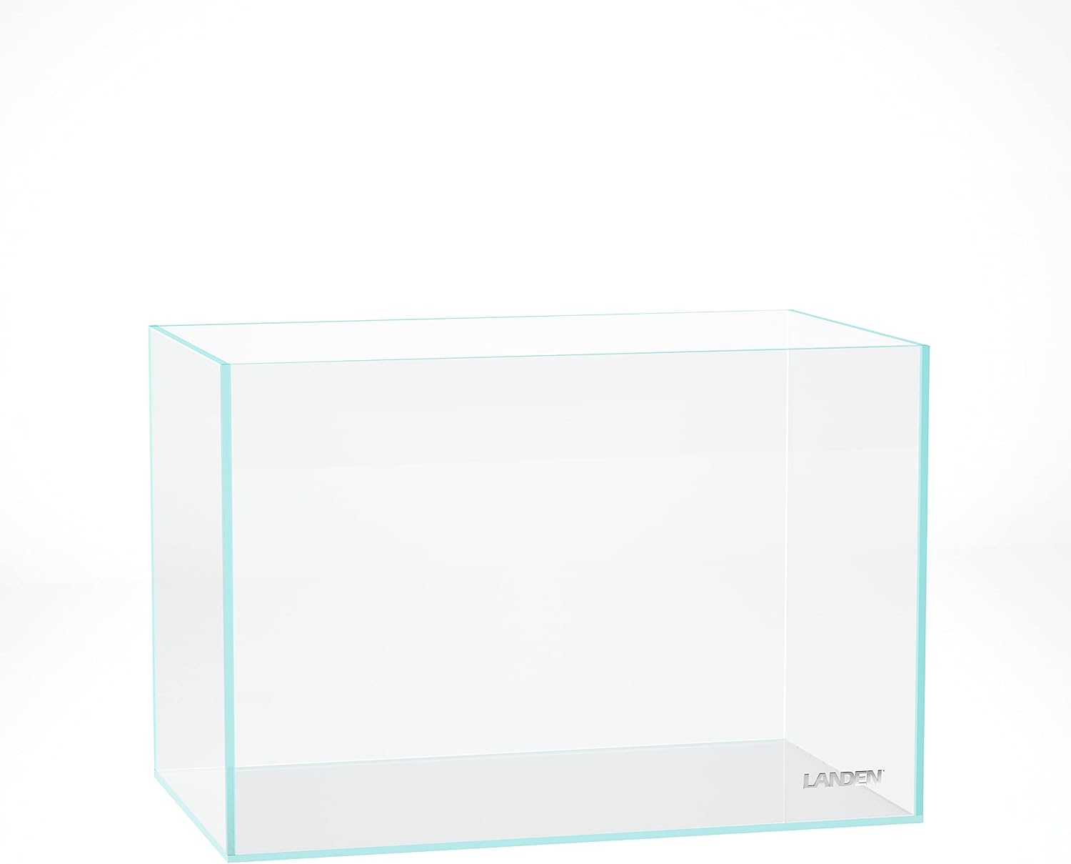 60P 16 Gallon Rimless Low Iron Aquarium Tank, 23.6" W × 11.8" D × 14.2" H (60cm x 30cm x 36cm) 6mm Thickness with Nano Foam Leveling Mat