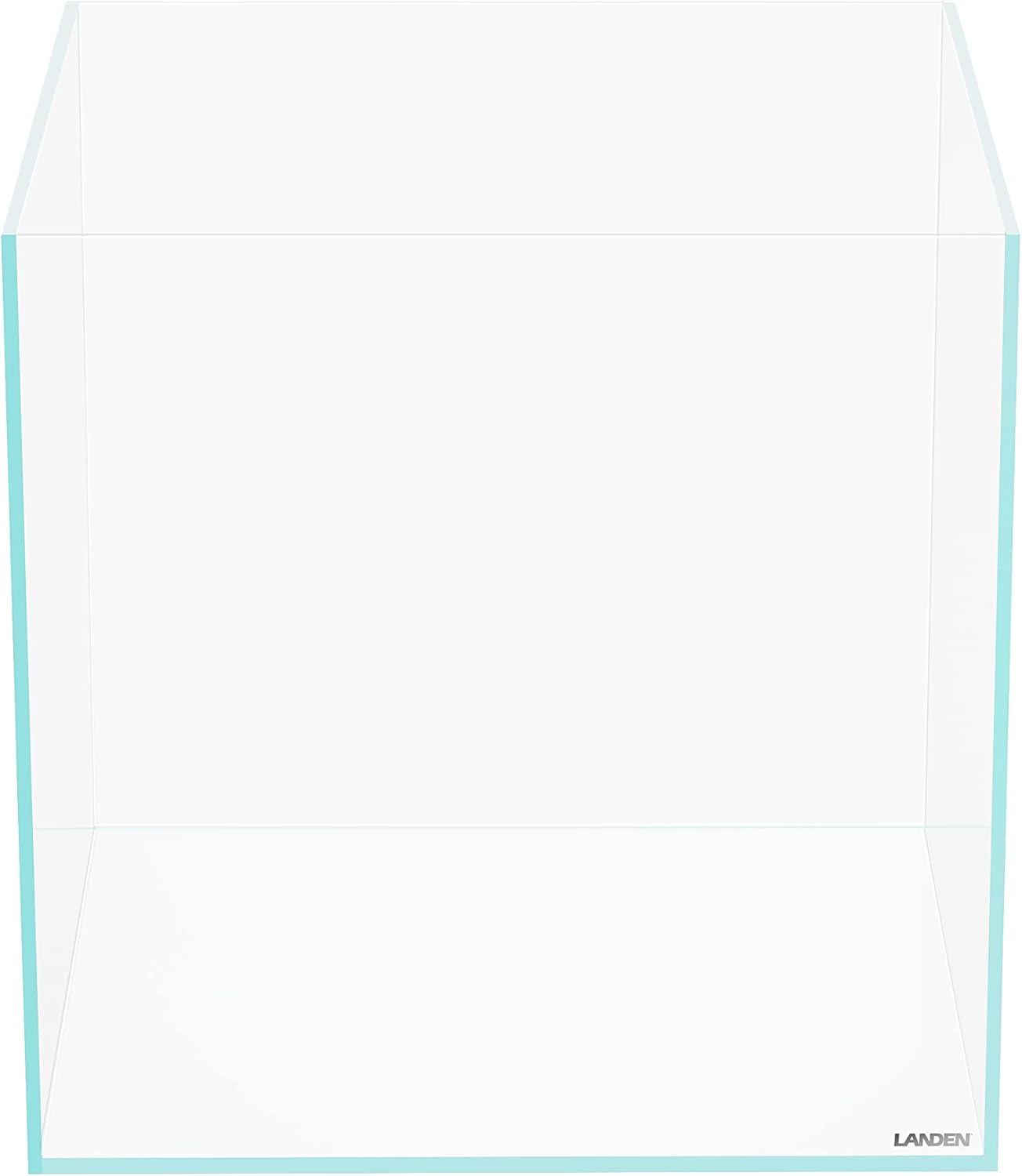 60P 16 Gallon Rimless Low Iron Aquarium Tank, 23.6" W × 11.8" D × 14.2" H (60cm x 30cm x 36cm) 6mm Thickness with Nano Foam Leveling Mat