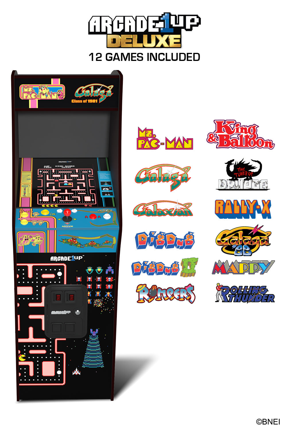 Ms. Pac Man & Galaga Class of '81 Deluxe Arcade Machine